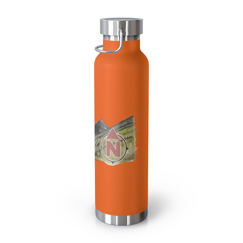 Selkirk Crest Watercolor Copper Vacuum Insulated Bottle, 22oz