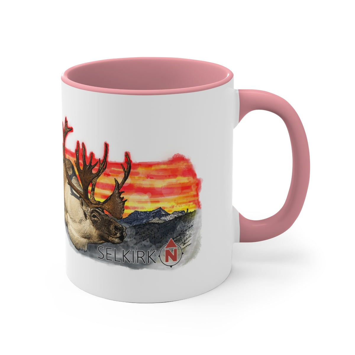 Selkirk Native - Woodland Caribou 11oz Accent Mug