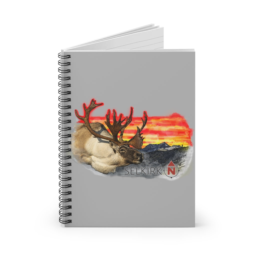 Selkirk Native - Woodland Caribou Spiral Notebook - Ruled Line