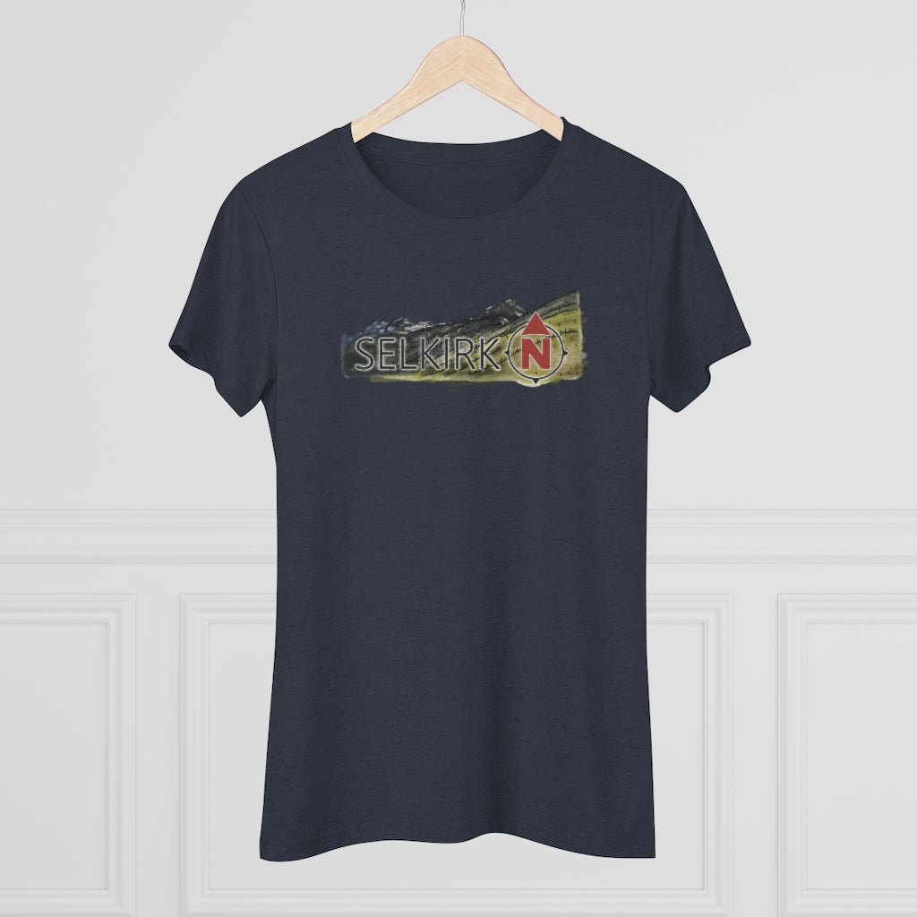 Selkirk Crest Watercolor - Women's short sleeve Tee