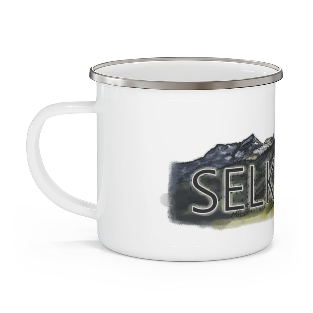 Selkirk Crest Watercolor - Enamel Camping Mug