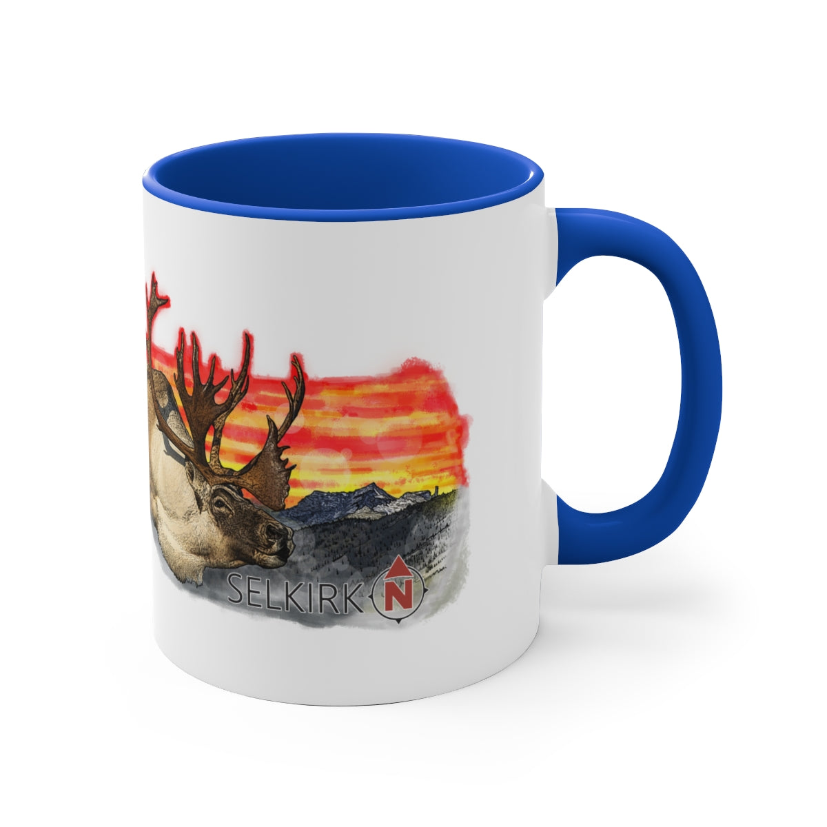 Selkirk Native - Woodland Caribou 11oz Accent Mug