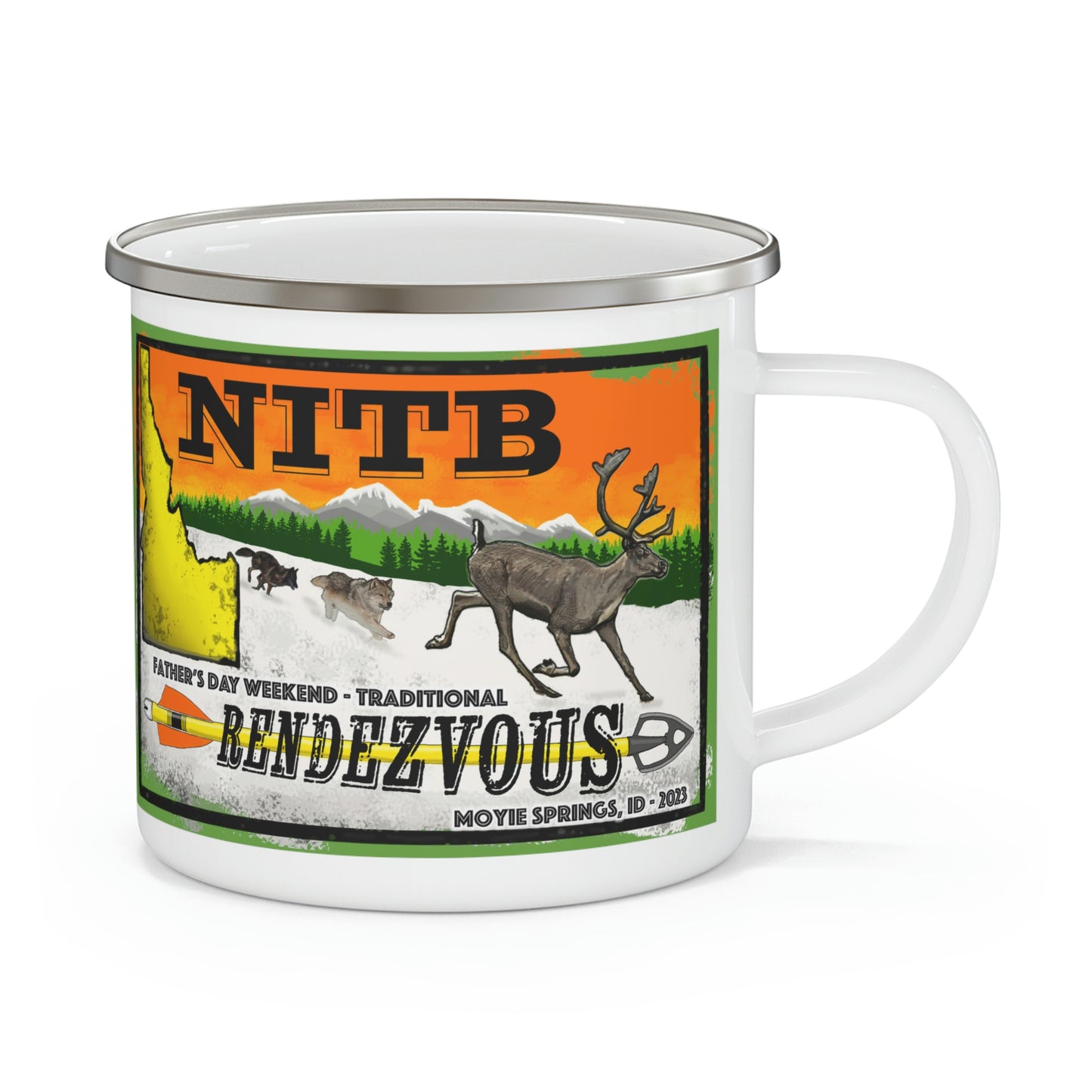 NITB 2023 Trad Rendezvous - Enamel Camping Mug