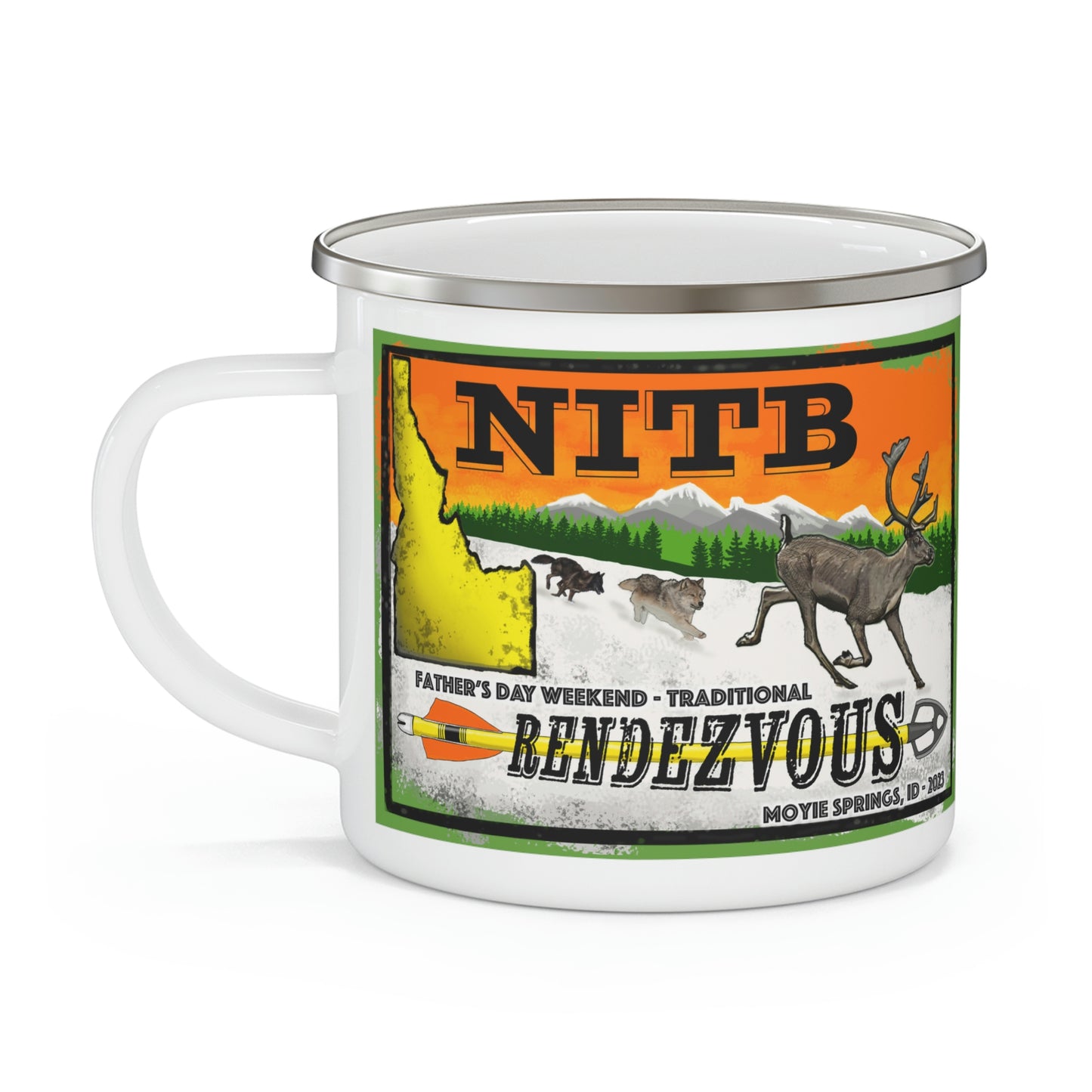 NITB 2023 Trad Rendezvous - Enamel Camping Mug