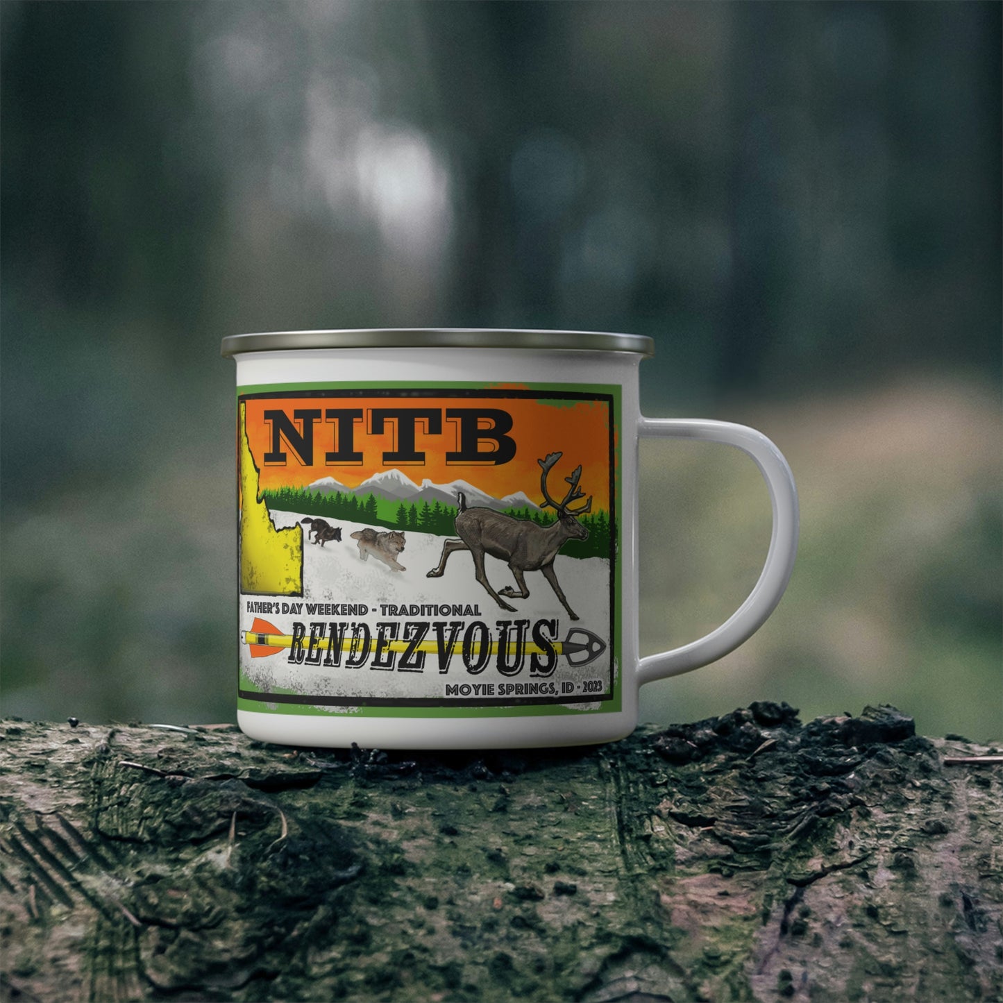 NITB 2023 Trad Rendezvous - Enamel Camping Mug