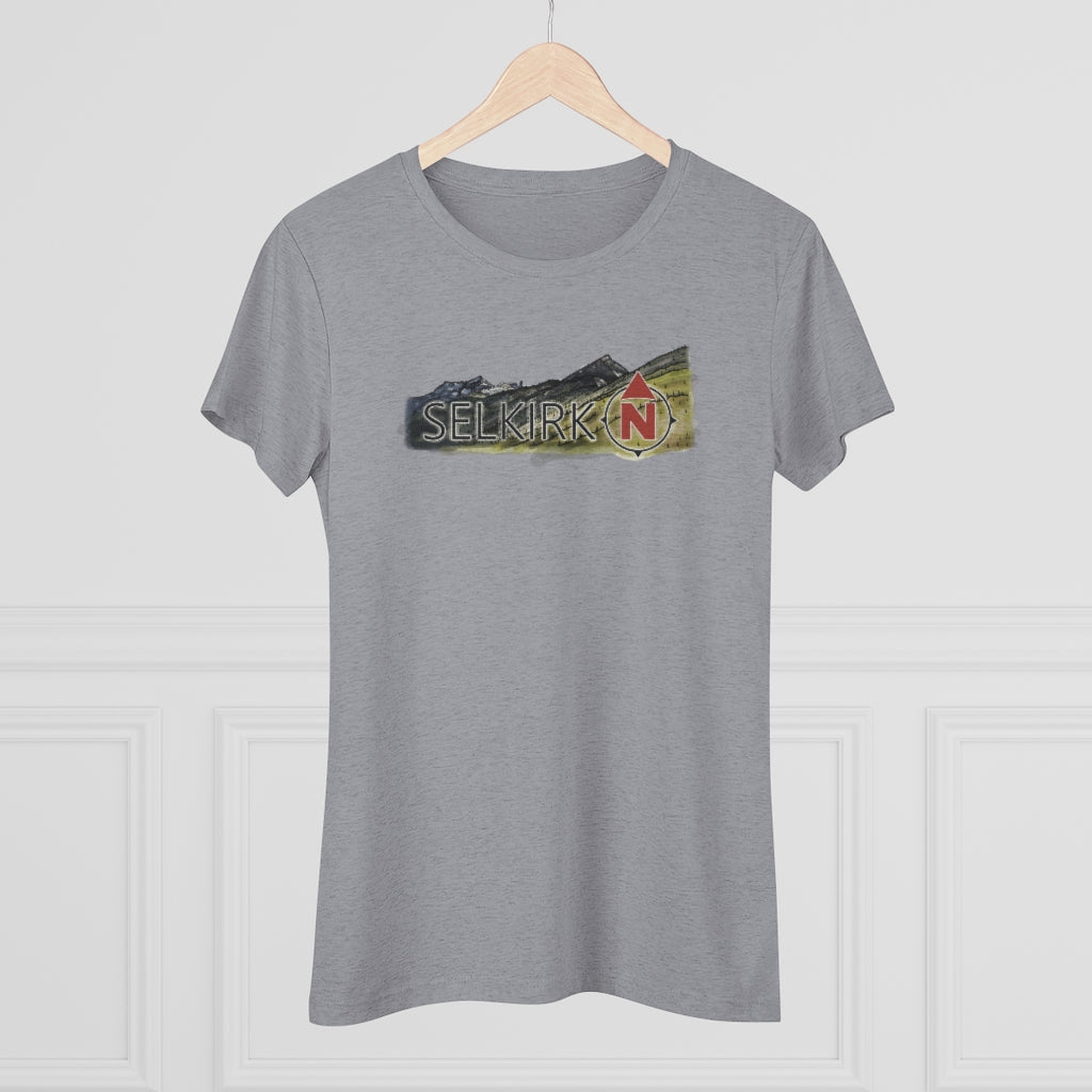 Selkirk Crest Watercolor - Women's short sleeve Tee