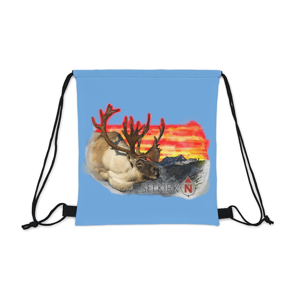 Selkirk Native - Woodland Caribou Outdoor Drawstring Bag