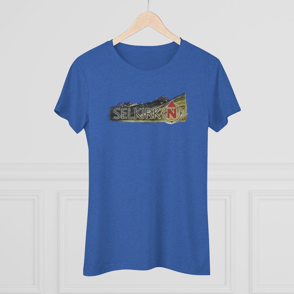 Selkirk Crest Watercolor - Women's short sleeve Tee