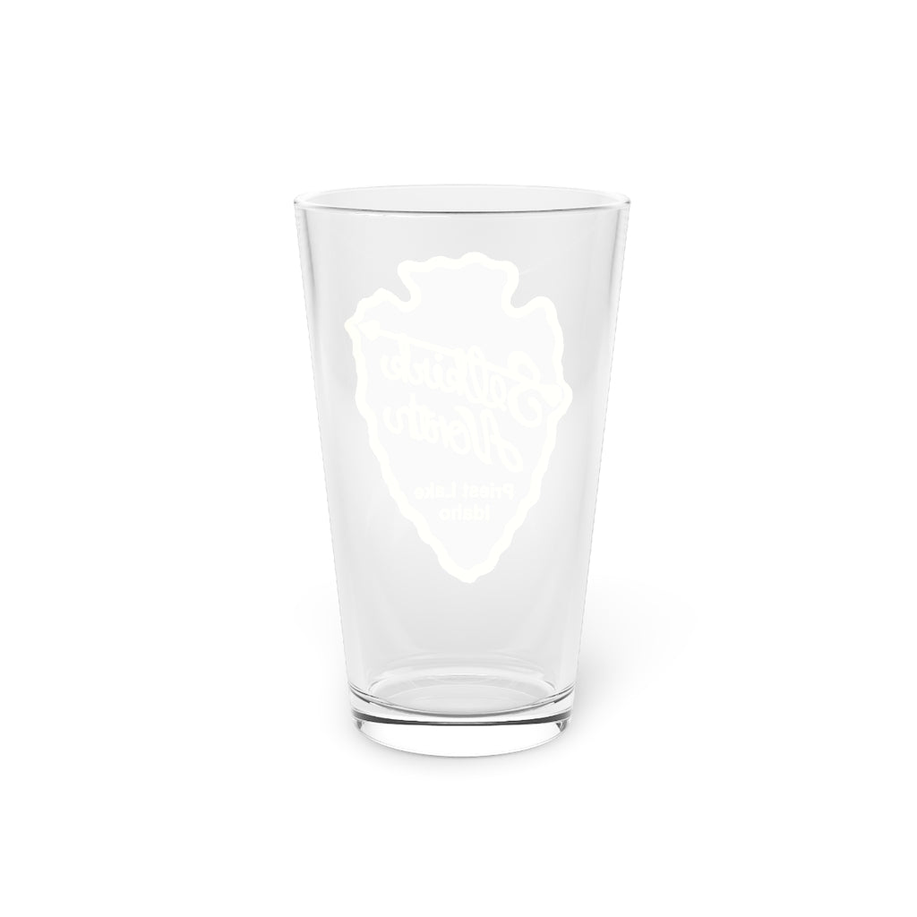 Flint Knappy - Pint Glass, 16oz