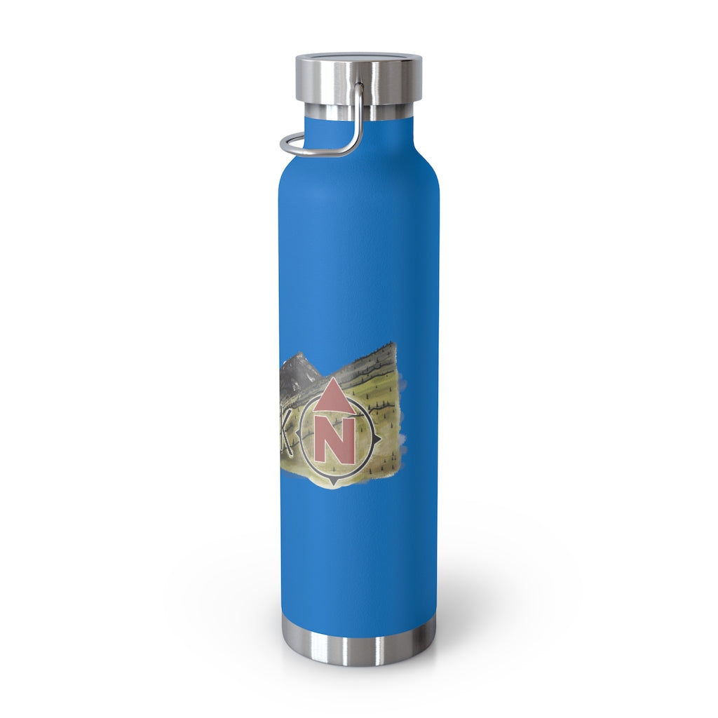 Selkirk Crest Watercolor Copper Vacuum Insulated Bottle, 22oz