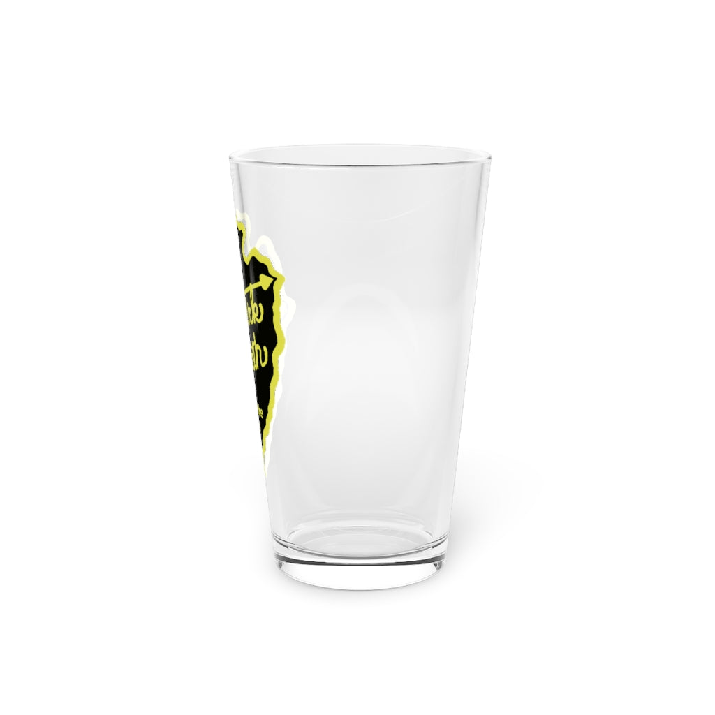 Flint Knappy - Pint Glass, 16oz