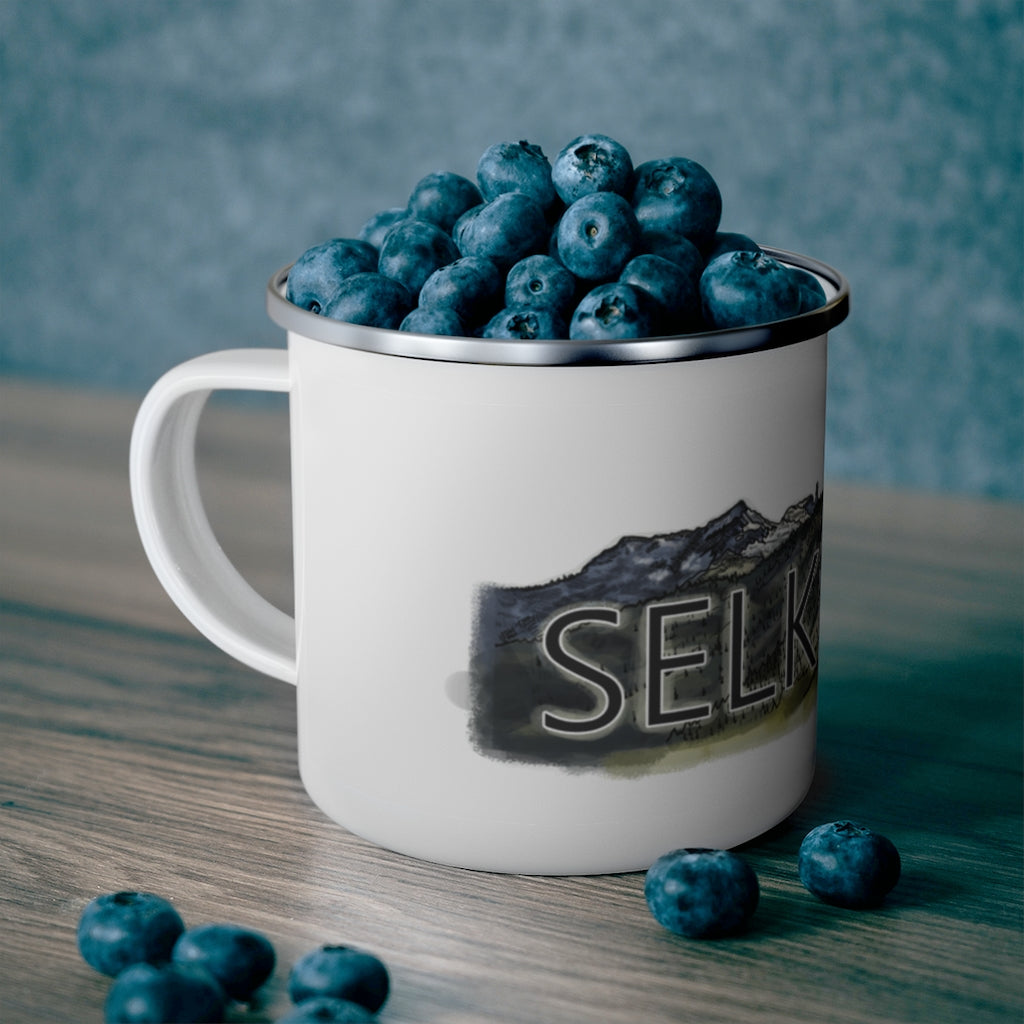 Selkirk Crest Watercolor - Enamel Camping Mug