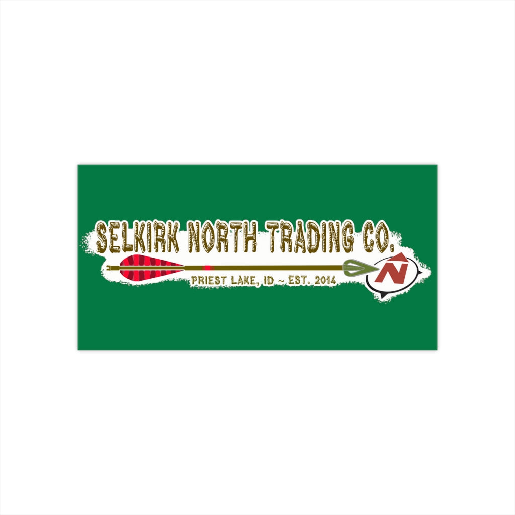 Points North Bumper Stickers (Green Background)