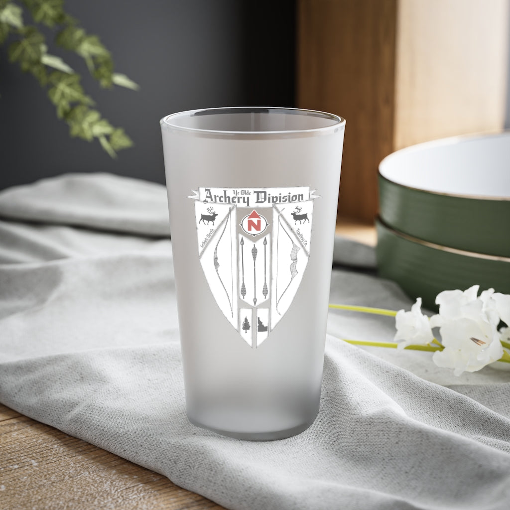 Selkirk North Archery Division - Frosted Pint Glass, 16oz