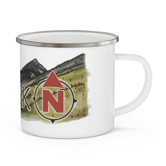 Selkirk Crest Watercolor - Enamel Camping Mug