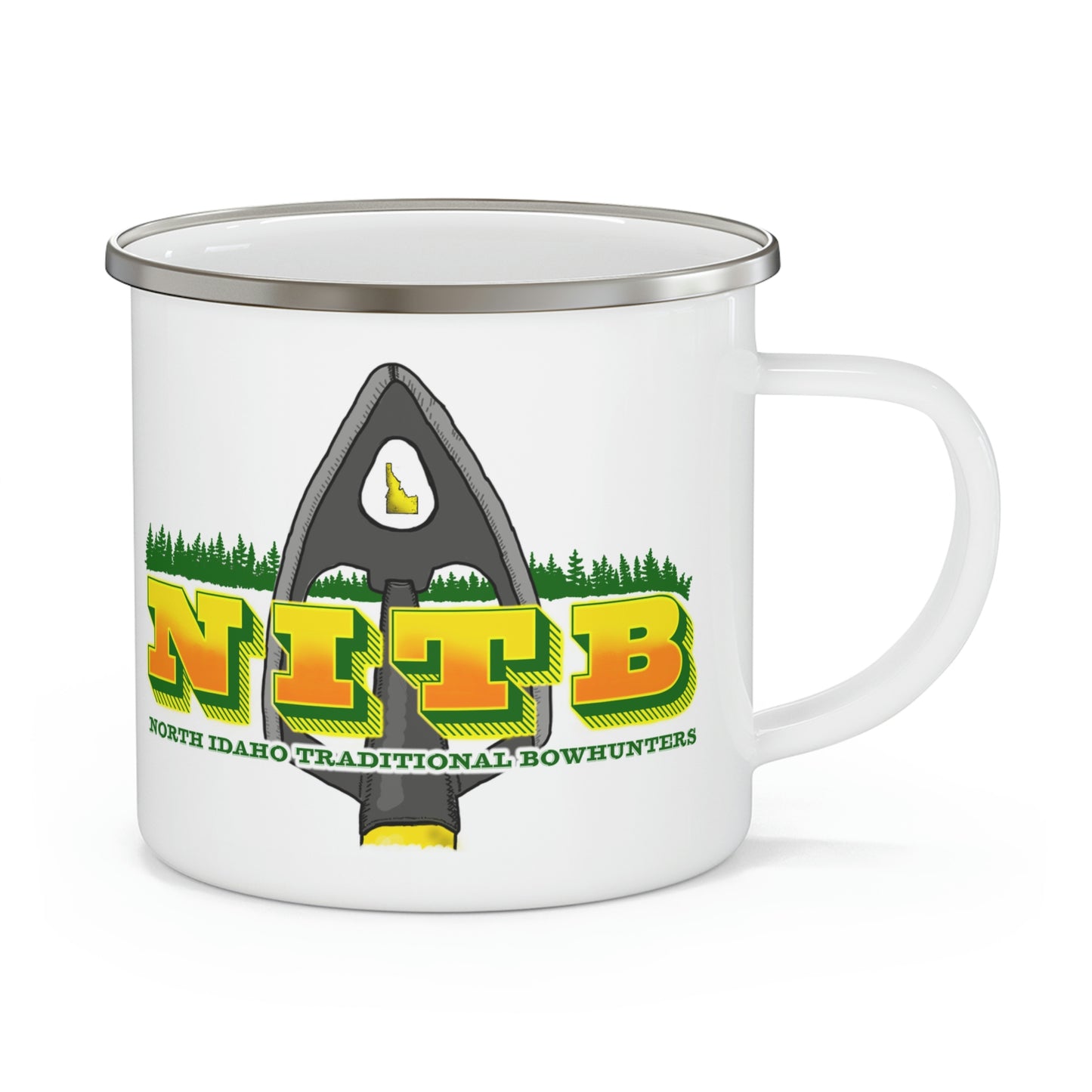 North Idaho Traditional Bowhunters - Enamel Camping Mug