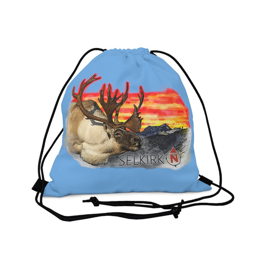 Selkirk Native - Woodland Caribou Outdoor Drawstring Bag