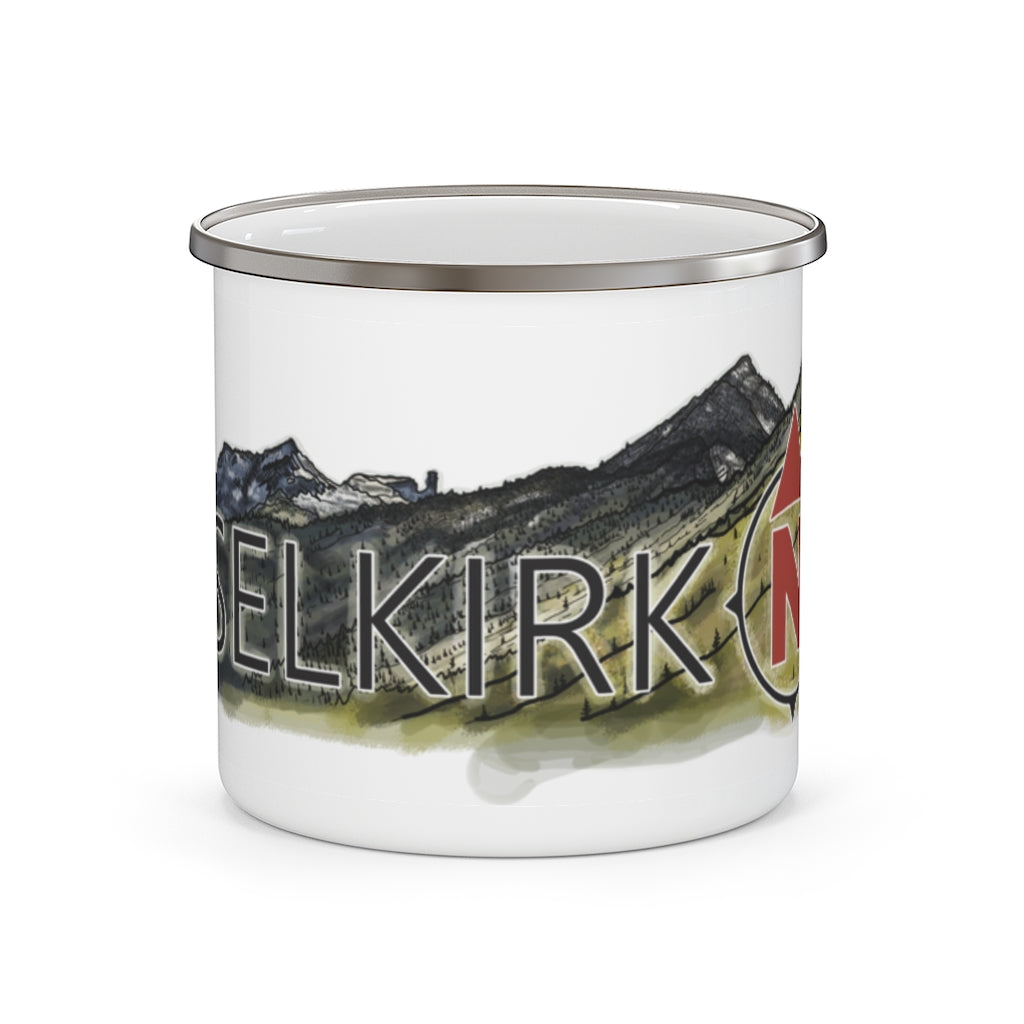 Selkirk Crest Watercolor - Enamel Camping Mug