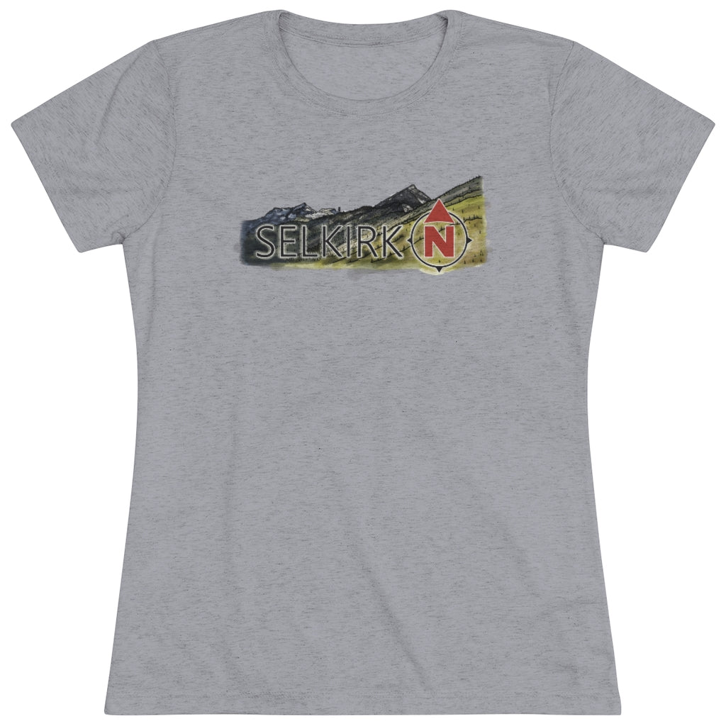 Selkirk Crest Watercolor - Women's short sleeve Tee