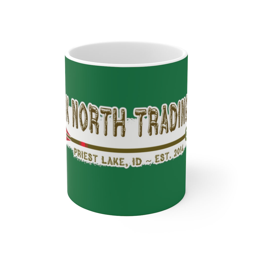 Points North Ceramic Mug 11oz - Green