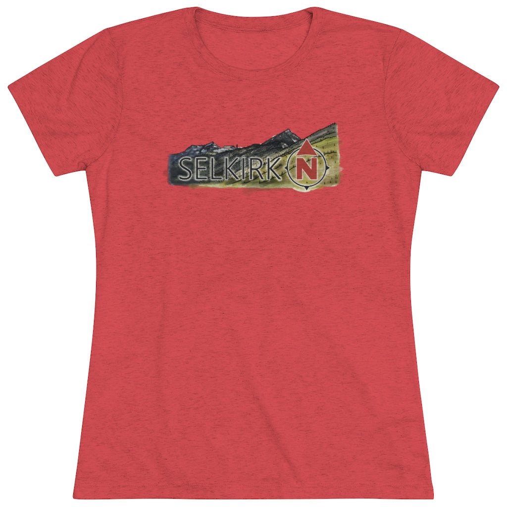 Selkirk Crest Watercolor - Women's short sleeve Tee