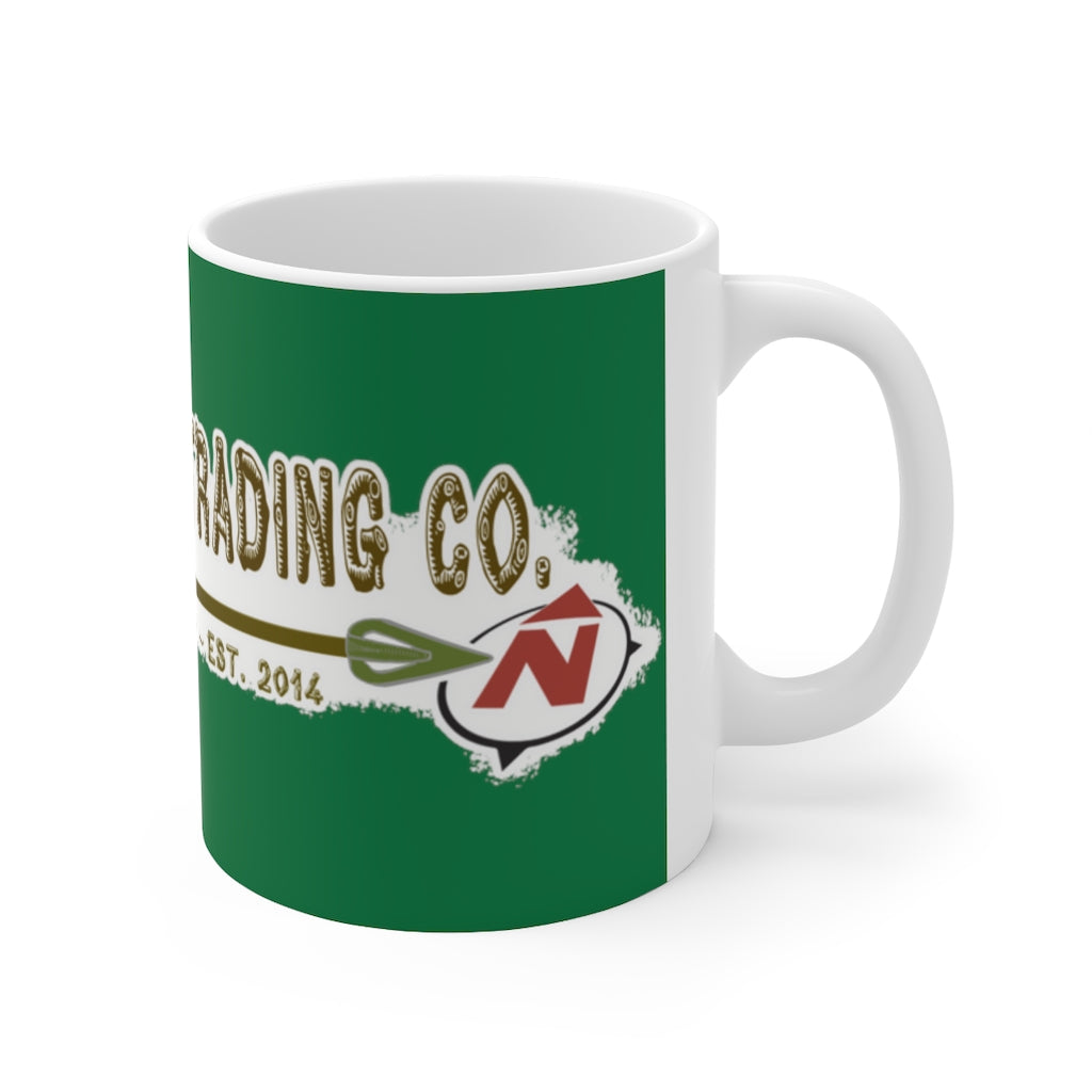 Points North Ceramic Mug 11oz - Green