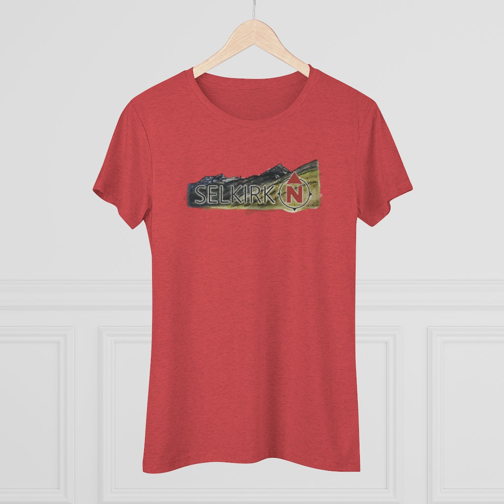 Selkirk Crest Watercolor - Women's short sleeve Tee