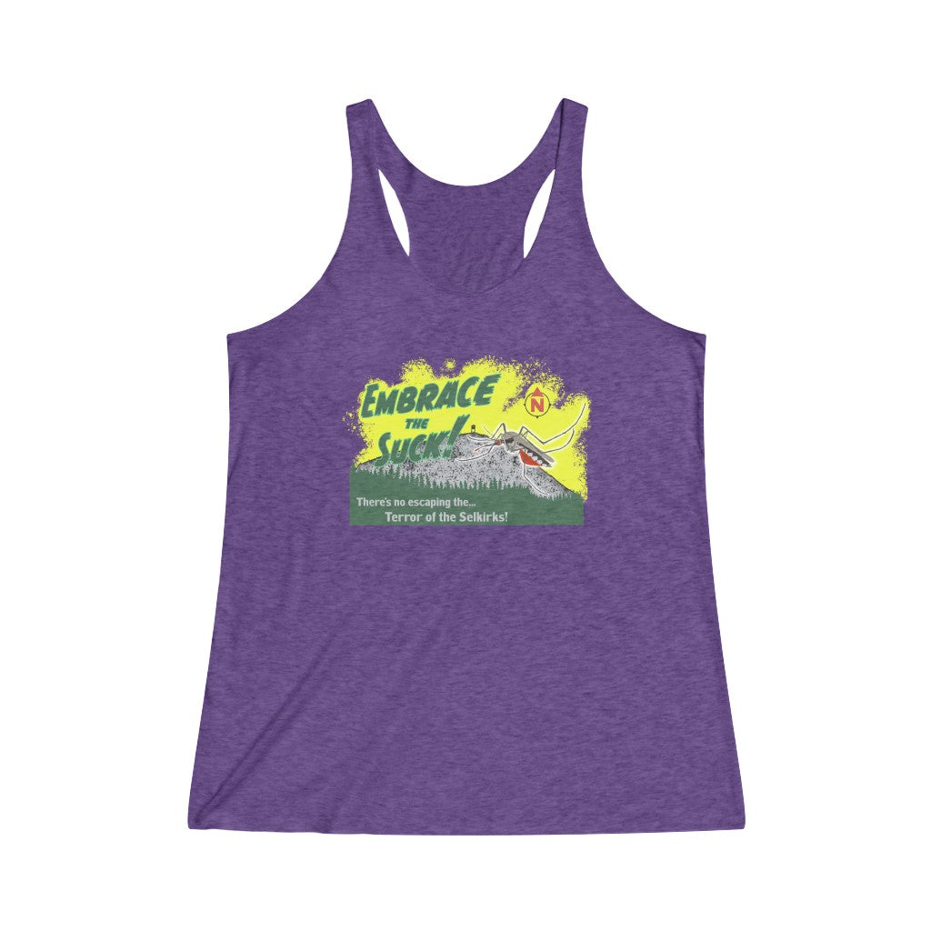 Embrace The Suck - Women's Tri-Blend Racerback Tank