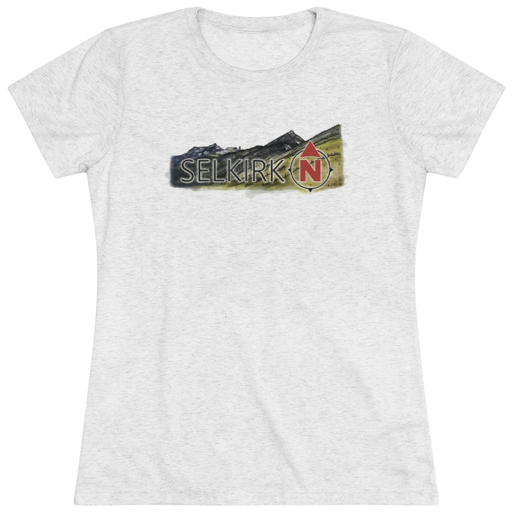 Selkirk Crest Watercolor - Women's short sleeve Tee